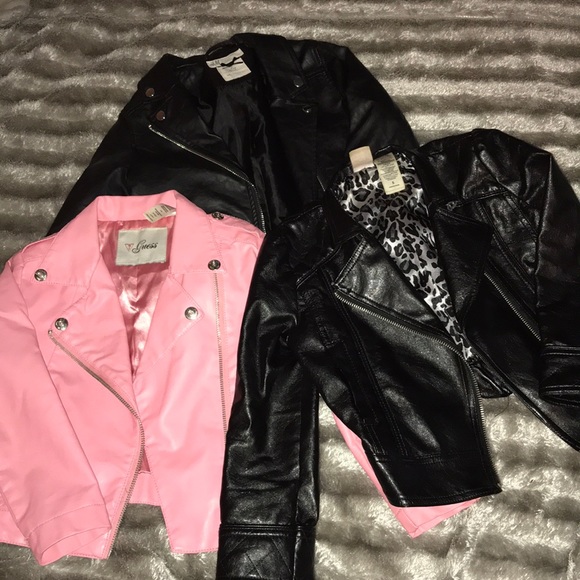 2KIDS FAUX LEATHER JACKETS - Picture 1 of 4